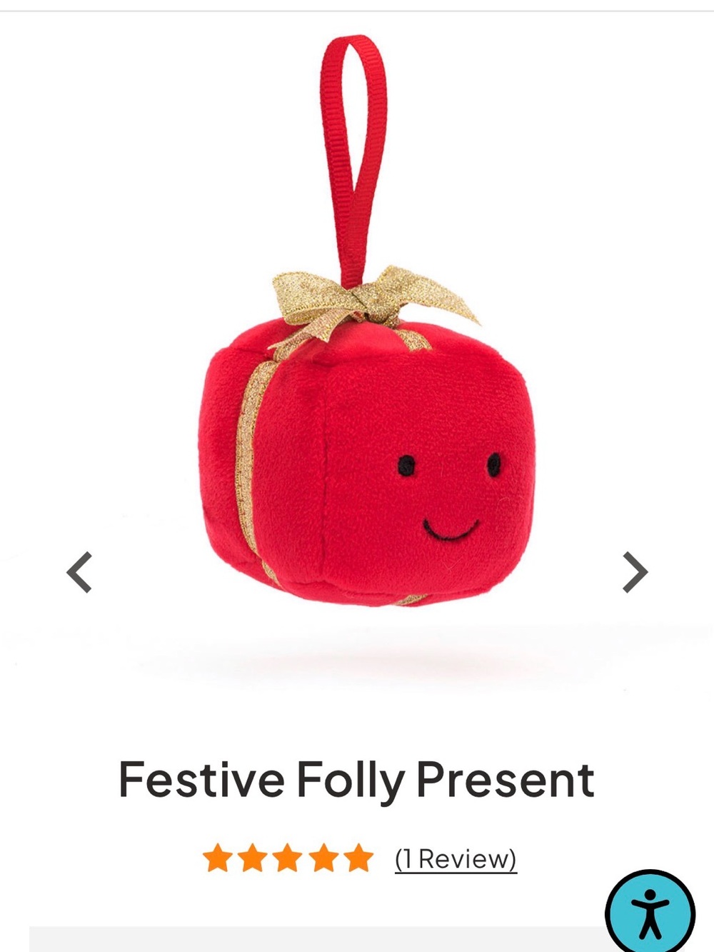 Jellycat I am festive Folley present (retired)
